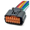 AELFIE 12Pin Car Back View Camera pl;/UG Wiring Harness Auto wat/erp/;ro/ofW Electrical Connector HP285-12021 Fit Compatible with Hyun.dai SO.NATA KI.A view 2