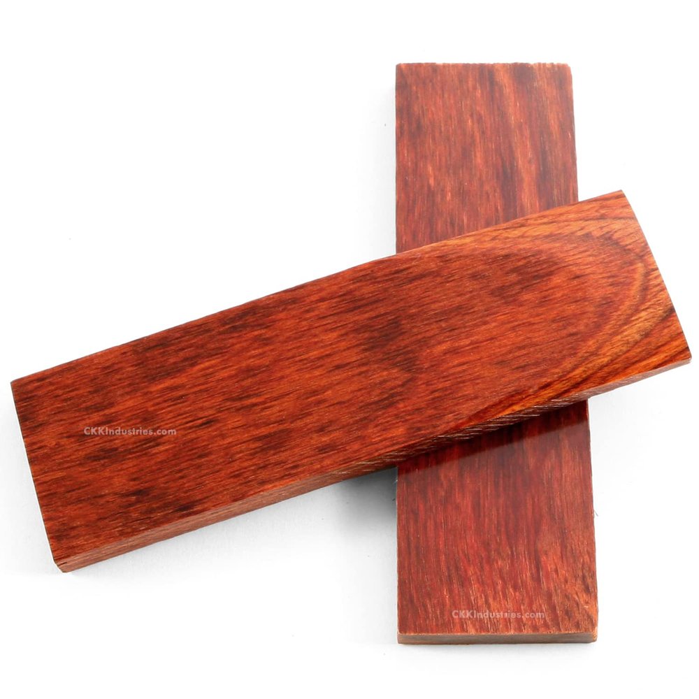 EZSMITH Dymalux Handle Scale Set - (Layered) - (Cocobolo) - (Cocobolo) - (5.0 x 1.5 x 0.250) - Custom Handle Material