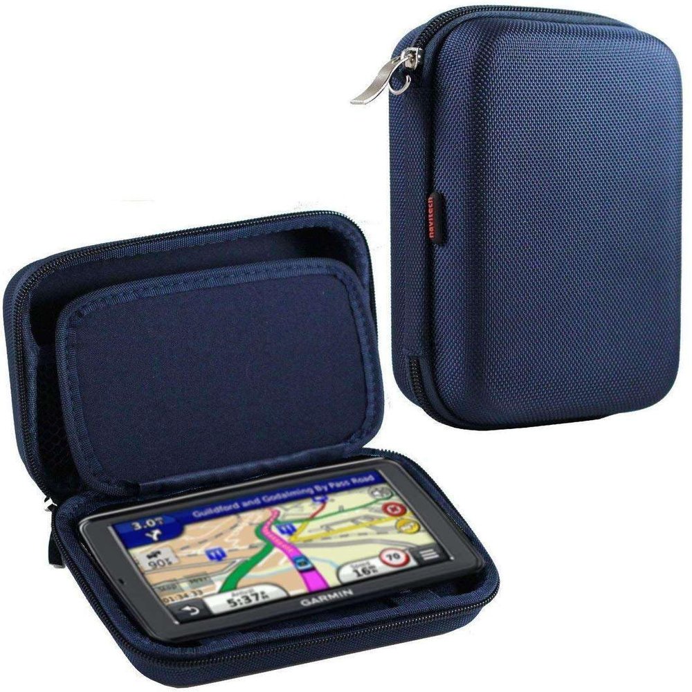Navitech Dark Blue Hard GPS Carry Case Compatible with Tomtom Car Sat Nav Start 52, 5"