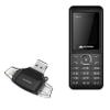 BoxWave Smart Gadget Compatible with Micromax X513+ - AllReader SD Card Reader, microSD Card Reader SD Compact USB - Jet Black view 1