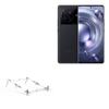 BoxWave Stand and Mount Compatible with vivo X80 Pro - Pocket Aluminum Stand 3-in-1, Portable Multi Angle Viewing Riser - Metallic Silver view 1