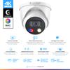 Amcrest UltraHD 4K (8MP) IP POE AI Camera, 4K @30fps, 98ft Night Color Vision F1.0, Security Outdoor Turret Camera, Vehicle & Human Detection, Active Deterrents, Two-Way Audio, IP8M-DT3949EW-3AI view 2