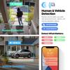 Amcrest UltraHD 4K (8MP) IP POE AI Camera, 4K @30fps, 98ft Night Color Vision F1.0, Security Outdoor Turret Camera, Vehicle & Human Detection, Active Deterrents, Two-Way Audio, IP8M-DT3949EW-3AI view 3