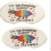Im The Rainbow Sheep Of My Family Car Cup Holder Coasters Set Of 2 New view 1