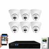 GW Security 8 Channel 8MP Fulltime Color Night Vision 4K NVR Security Camera System with 6 UltraHD 4K IP Two-Way Audio Outdoor/Indoor Smart AI Human Vehicle Detection PoE Dome Cameras view 1