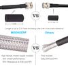 MOOKEERF TNC Male to TNC Male Coax Cable 3FT, 2PCS 50 Ohm RG58 Coaxial Cable with TNC Connectors for GPS Navigation Antenna,RTK Surveying Antenna,Wireless mic System view 3