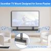 Upgrade Height Adjustable Soundbar TV Mount for Sonos Playbar Mount Under or Above TV with Hardware Kits Easy to Install, Black view 2