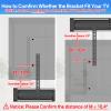 Upgrade Height Adjustable Soundbar TV Mount for Sonos Playbar Mount Under or Above TV with Hardware Kits Easy to Install, Black view 3
