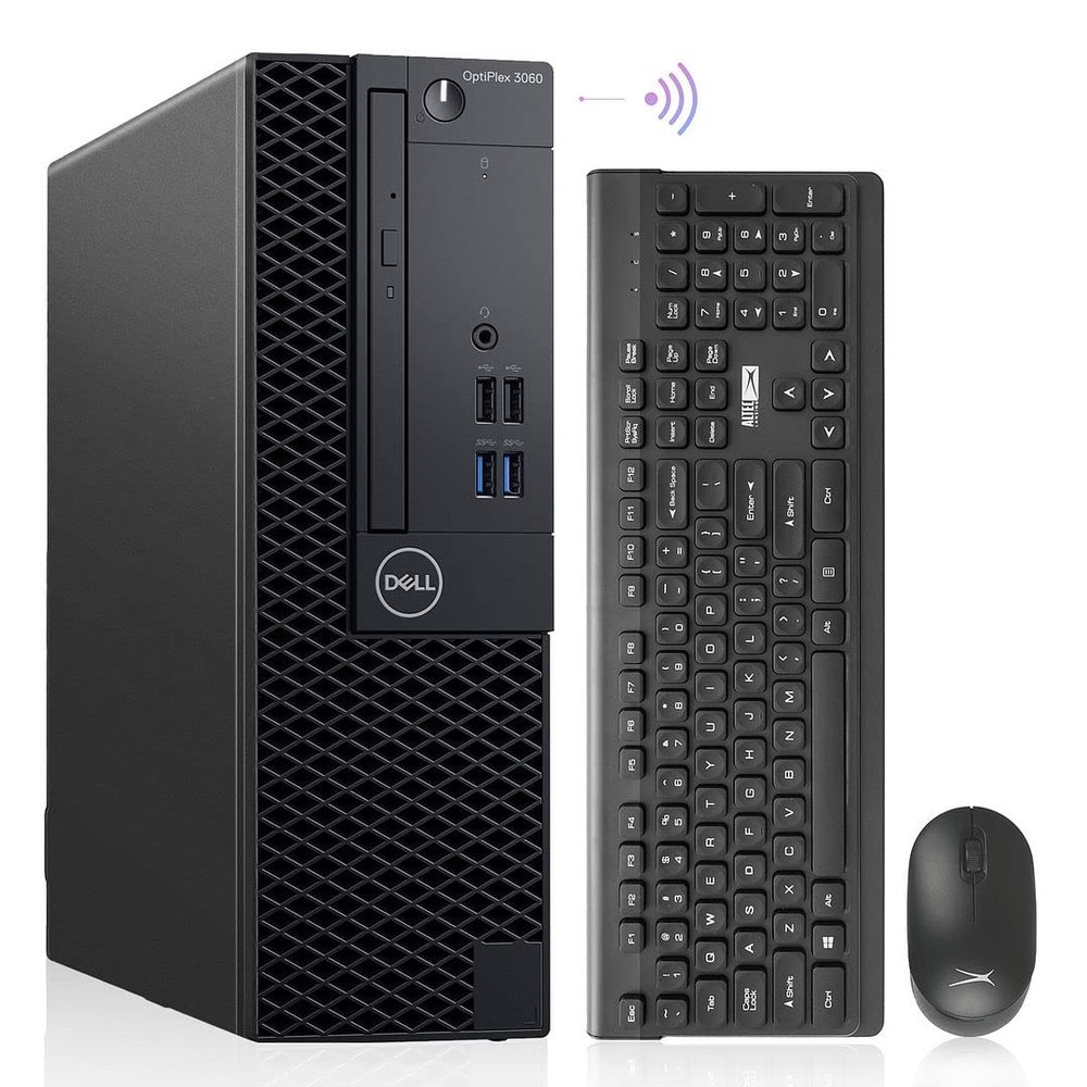 Dell OptiPlex 3060 Desktop Computers Windows 11 Pro, Hexa Core i5-8500 Up to 4.1Ghz,16GB DDR4, 1TB M.2 NVMe SSD,1TB HDD,AX210 Built-in WiFi 6E, Small Form Factor PC (Renewed), Black