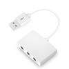 USB Audio Adapter External Sound Card,3 Port Stereo Sound Card Converter with 3.5mm Jack Headphone and Microphone for PC Laptop Desktop view 4