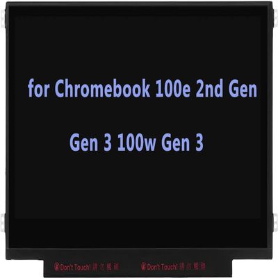 11.6" Screen Replacement for Lenovo 100e Chromebook 2nd Gen/Gen 3 100w Gen 3 4 81QB 81M8 81MA 82Q3 82J7 82J8 82UY 82V0 82HY 82J0 LCD LED Display Panel 1366x768 30 Pin (Side Brackets Non Touch)
