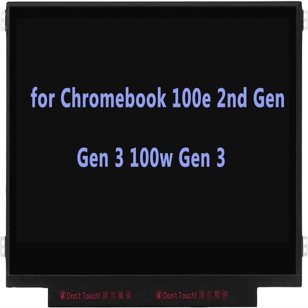 11.6" Screen Replacement for Lenovo 100e Chromebook 2nd Gen/Gen 3 100w Gen 3 4 81QB 81M8 81MA 82Q3 82J7 82J8 82UY 82V0 82HY 82J0 LCD LED Display Panel 1366x768 30 Pin (Side Brackets Non Touch)