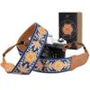 Padwa Lifestyle Camera Strap - 2" Cowhide Leather Head Cotton Camera Straps for Photographers,Adjustable Neck Shoulder & Crossbody Embroidered Cotton Padded Strap for ALL DSLR/SLR Cameras view 1