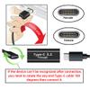 cablecc USB3.0 Type C Male 10Gbps to Dual Female Power Data Splitter Adapter Up Angled Compatible with Steam Deck Laptop view 2
