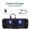 cablecc USB3.0 Type C Male 10Gbps to Dual Female Power Data Splitter Adapter Up Angled Compatible with Steam Deck Laptop view 3