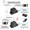 cablecc USB3.0 Type C Male 10Gbps to Dual Female Power Data Splitter Adapter Up Angled Compatible with Steam Deck Laptop view 4