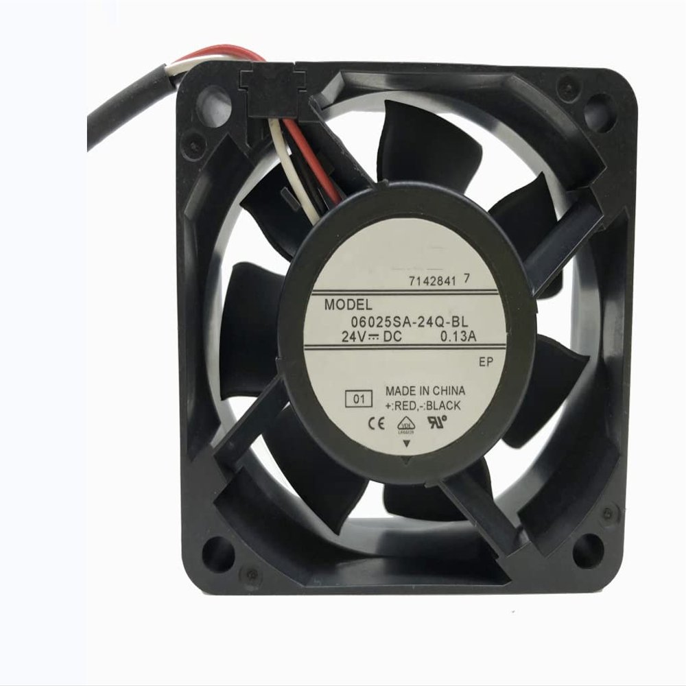 06025SA-24Q-BL 24V 0.13A 60X60X25MM 3-Wire Cooling Fan