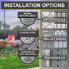 4 Pack of Video Surveillance Signs for Private Properties to Prevent No Trespassing. 10" by 7", Aluminum, Indoor Or Outdoor Use for your Home, Business, CCTV Security Cameras, With All Weather UV Protected & Waterproof Construction. (4 PACK) view 4