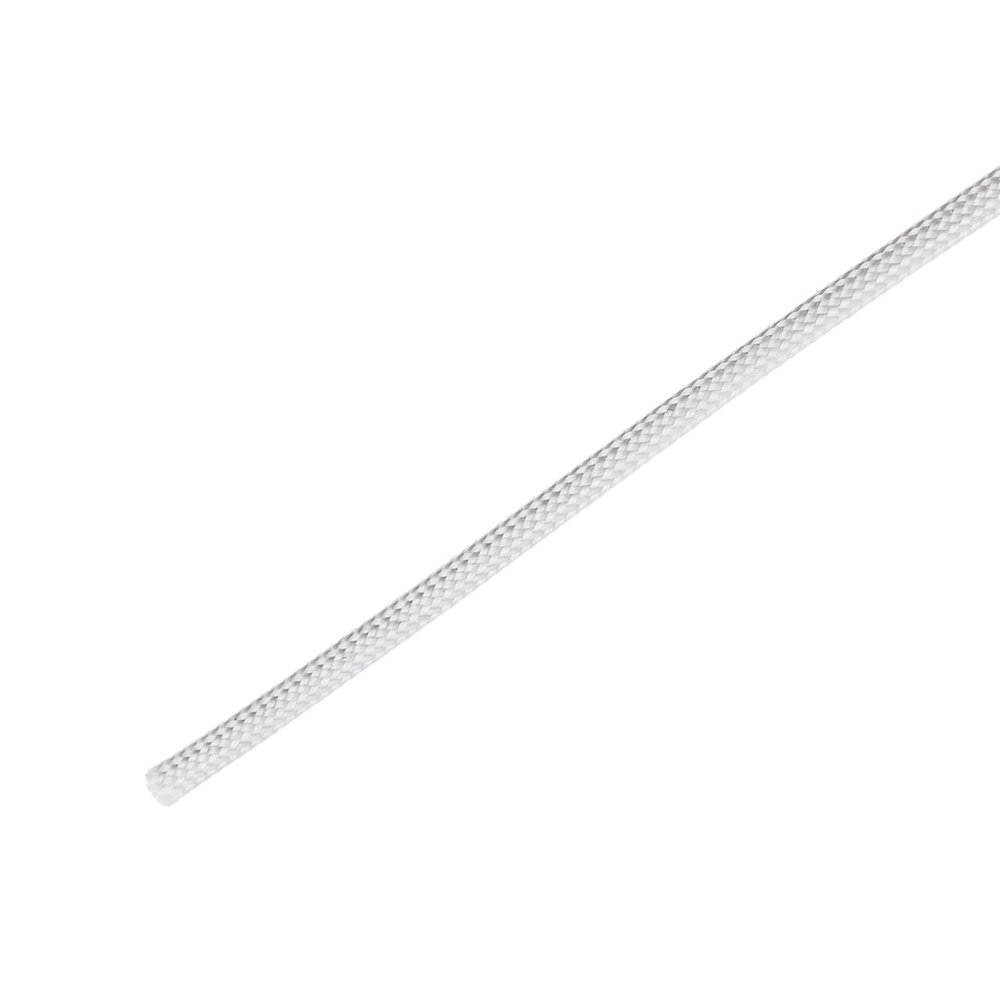 DMiotech 1Pcs 10m-1mm White Silicone Fiberglass High Temperature Sleeving Insulation Tubing for Wire Protection