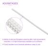 DMiotech 1Pcs 10m-1mm White Silicone Fiberglass High Temperature Sleeving Insulation Tubing for Wire Protection view 4