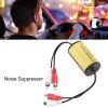 Noise, 15A Stereo Anti Interference Audio Amplifier Filter Ground Loop Noise Isolator for Car Audio Systems view 4