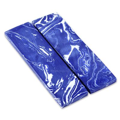 Recone Stone - Stone Handle Scale Set - Dark Blue Sky - (4.5 x 1.25 x 0.250) - Unique Set