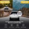 Fitcamx Front 2K+Rear 1080P Dash Cam Adapts for Toyota RAV4 2017 2018 (Part No #42080/42090), OEM Factory Look, Dual HD Video, Buillt-in WiFi & APP, Loop Recording, G-Sensor, Easy to Set, 64GB Card view 2