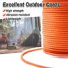 9KM DWLIFE 100% UHMWPE Braided Cord, 1.6mm Red 100ft 750lb Hollow Rope for Hammock, Kite, Fishing, Climbing, Camping view 3