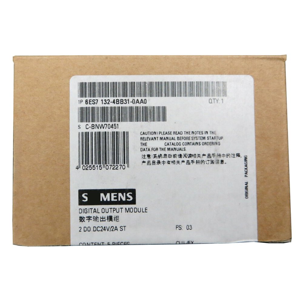 CBBEXP 6ES7132-4BB31-0AA0 DP 5 Electronic Modules for ET 200S 6ES71324BB310AA0 Sealed in Box 1 Year Warranty Fast Shipment