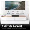 Sound Bars for TV 16-inch, Cinematic TV Sound Bar with Impactful Bass, Bluetooth Soundbar for TV with Remote Control, Wall Mountable TV Speakers Sound Bar Work with Traditional or Smart TV view 3