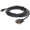 12ft HDMI 1.3 Male to DVI-D Dual Link (24+1 pin) Male Black Cable for Resolution Up to 2560x1600 (WQXGA) view 1