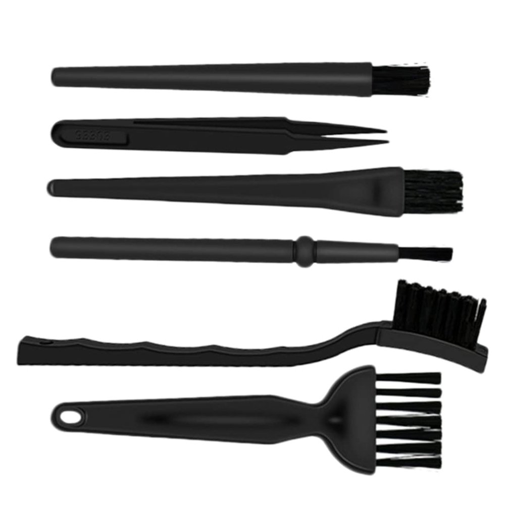 Tofficu 6-Piece Anti-Static Brush Set Conductive Bristles Pp Handle Keyboard Fan Cleaning Tool