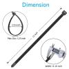 Zip Ties 12 inch (100 Pack), Black, 50 lb, UV Resistant Cable Ties for indoor and outdoor use, by Karoka view 4