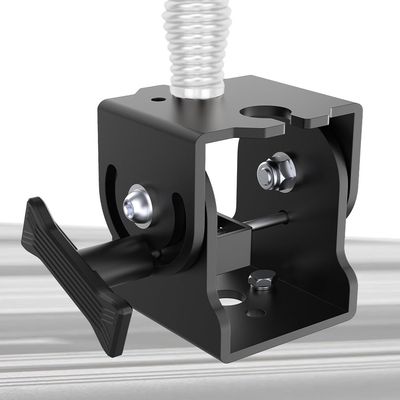 DITKOK Folding Antenna Mount - Roof Rack Mounting Bracket Kit, Fits Crossbars and Platforms, Folding Aerial Bracket for Antennas, Flags and Small LED Light - Channel Mount