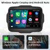 2+64G Android 13 Car Stereo for Jeep Renegade 2016-2020 with Apple Carplay Android Auto,9'' HD Touchscreen Car Radio with WiFi,GPS Navigation,Bluetooth,FM/RDS Radio,SWC,Daul USB,HiFi+AHD Rear Camera view 3