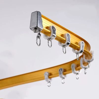 Bendable Ceiling Curved Curtain Track, Room Divider Ceiling Track High Strength Aluminum Alloy Guide Rail Good Toughness Easy To Bend For L Shape U Shape Bay Windows ( Color : Wall hanging , Size : 8m