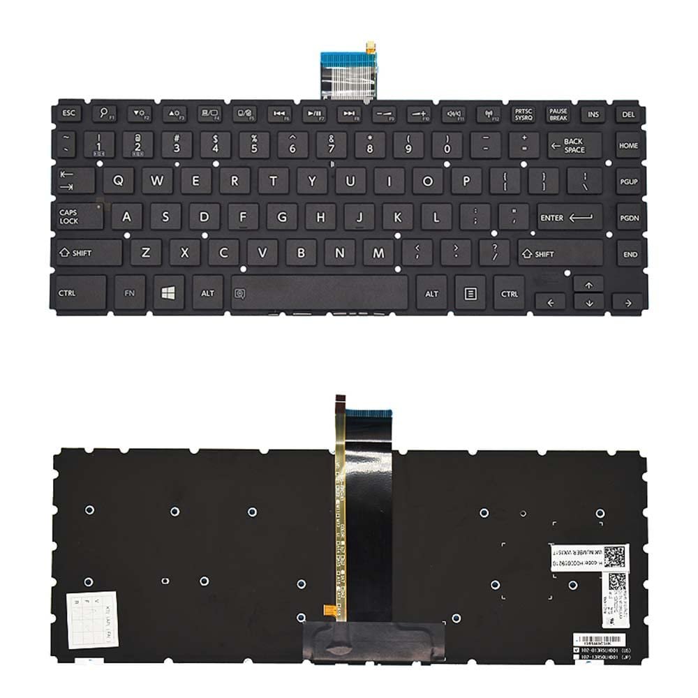 ADIUMA Keyboard Compatible with Toshib-a Satellite L40-B L40D-B L45-B L45D-B E45-B E45W-C Black US Backlit