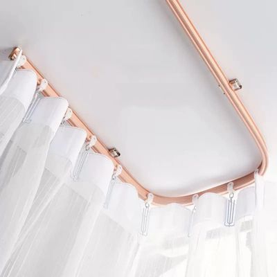 Flexible Bendable Curved Ceiling Curtain Track, Room Divider Ceiling Track For RV Curtain Track, Ceiling Wall Mount, Curtain Rail For L Shape U Shape Bay Windows ( Color : Wall hanging , Size : 5m/16.