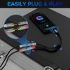 3.5mm to 2 RCA Audio Y-Splitter Cable 0.6 Feet, 1/8 Inch (3.5mm) TRS Stereo Male to Dual RCA Female Hi-Fi Sound Auxiliary Y Adapter Converter Connector for iPhone, Tablet Computer, MP3, Speaker view 4