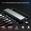 7-in-1 Steam Deck Dock with Dual 4K@60Hz HDMI DisplayPort  100W USB C Docking Station for Steam Deck ROG Ally Legion Go  MacBook iPad Android Gaming Hub/Gigabit Ethernet 3xUSB 3.0 Ports view 2