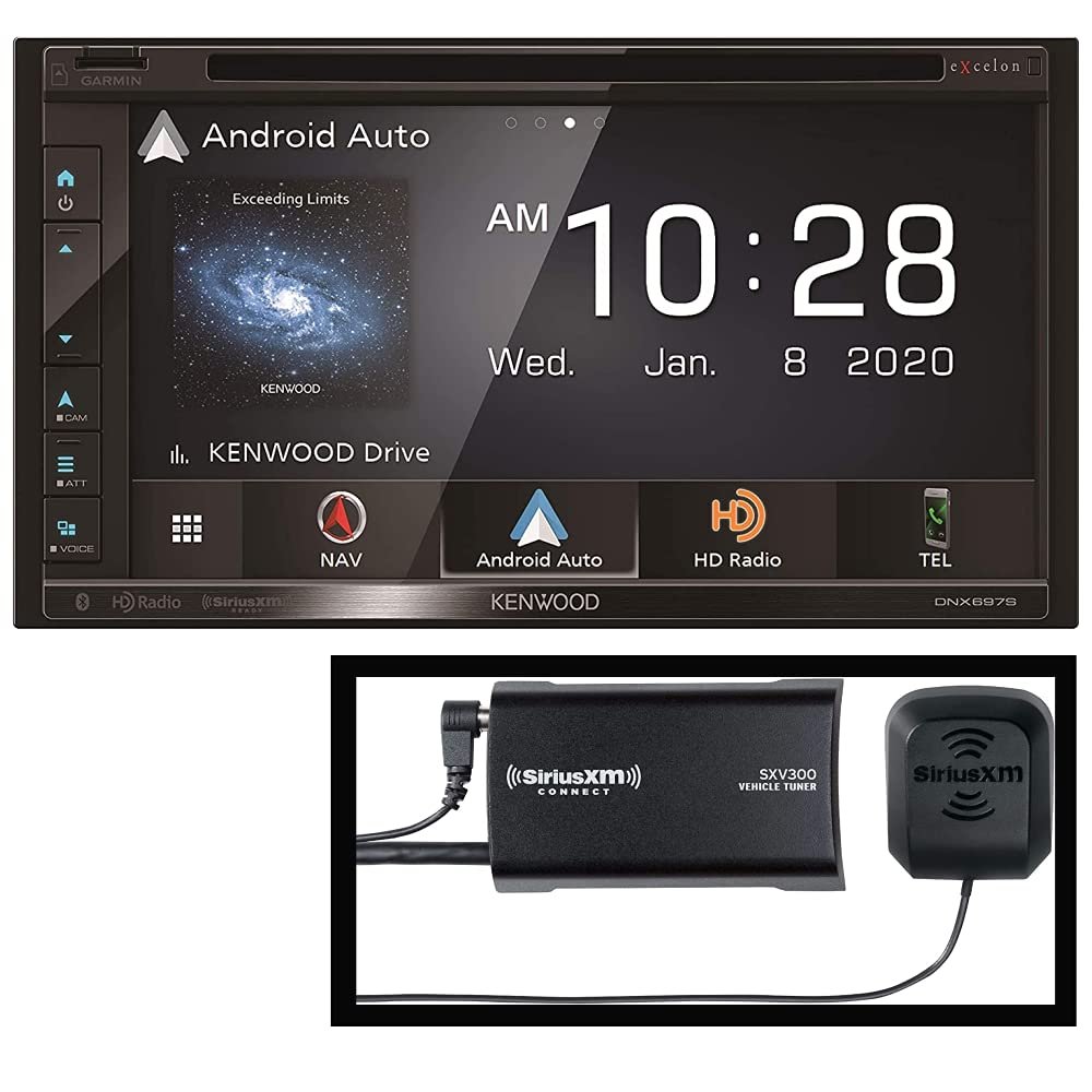 Kenwood DNX697-SXM, DNX697-SXM In Dash Vehicle Gps Units (Renewed)
