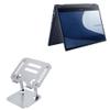 BoxWave Stand and Mount Compatible with ASUS ExpertBook B5 Flip (B5302F) - Executive VersaView Laptop Stand, Ergonomic Adjustable Viewing Angle Metallic Riser - Metallic Silver view 1