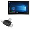 BoxWave Smart Gadget Compatible with Emdoor EM-PPC10S - AllReader SD Card Reader, microSD Card Reader SD Compact USB - Jet Black view 1