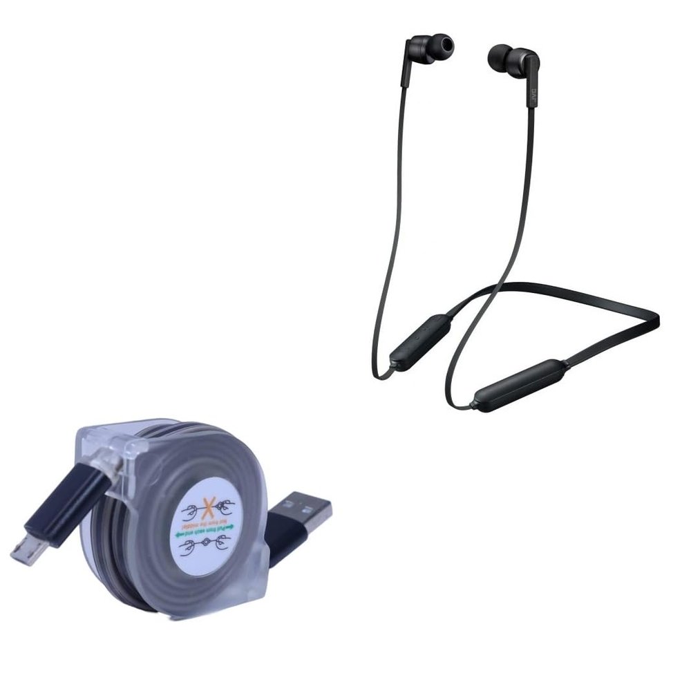 BoxWave Cable Compatible with JVC HA-FX65BN - miniSync, Retractable, Portable Sync Cable