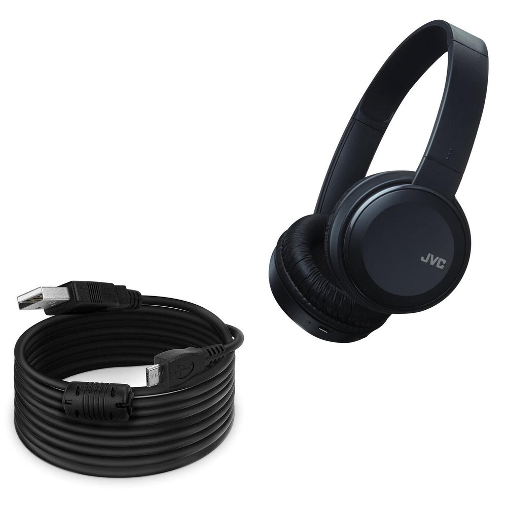 BoxWave Cable Compatible with JVC HA-S190BT - DirectSync (15 ft) Cable, Extra Long Charge and Sync Cable - Black
