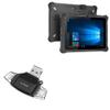 BoxWave Smart Gadget Compatible with Emdoor EM-I20J - AllReader SD Card Reader, microSD Card Reader SD Compact USB - Jet Black view 1