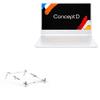 BoxWave Stand and Mount Compatible with Acer ConceptD 7 (CN715-71) - Pocket Aluminum Stand 3-in-1, Portable Multi Angle Viewing Riser - Metallic Silver view 1