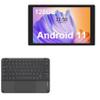 BoxWave Keyboard Compatible with TJD Android 11 Tablet M1025 (10.1 in) - SlimKeys Bluetooth Keyboard with Trackpad, Portable Slim TouchPad - Jet Black view 1
