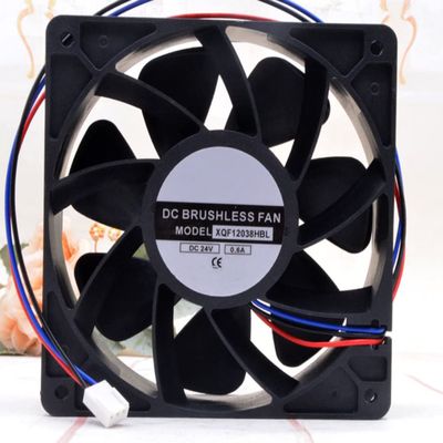 XQF12038HBL 24V 0.6A 14.4W 4000RPM 149CFM 120X120X38MM 3-Wire Cooling Fan