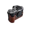 X-T5 Case, BolinUS Handmade PU Leather Half Camera Case Bag Cover Bottom Opening Version for Fujifilm Fuji X-T5 XT5 With Hand Strap (Coffee) view 2